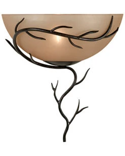 1-Light Rustic Sconce Home