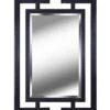 Kenroy Home Casual Wall Mirror ,41 Inch Height, 0.75 Inch Length, 29 Inch Width With Gloss Black