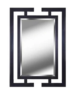 Kenroy Home Casual Wall Mirror ,41 Inch Height, 0.75 Inch Length, 29 Inch Width With Gloss Black