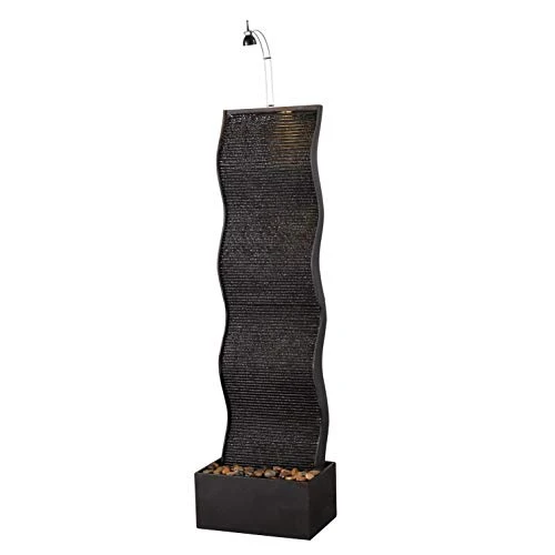 Kenroy Home 51028BL Ripple Indoor Floor Fountain With Light, 66 Inch Height, Black 2 Kenroy Home 51028BL Ripple Indoor Floor Fountain With Light, 66 Inch Height, Black - Image 2