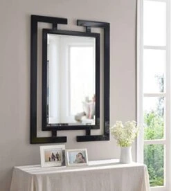 Kenroy Home Casual Wall Mirror ,41 Inch Height, 0.75 Inch Length, 29 Inch Width With Gloss Black -Illumihome Store 410NGRgQlJL.01 SL500