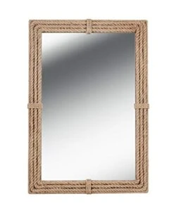 Kenroy Home Rustic Wall Mirror ,41 Inch Height, 2 Inch Length, 28 Inch Width With Natural Rope Finish