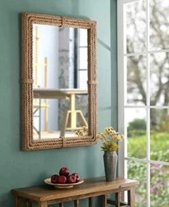 Kenroy Home Rustic Wall Mirror ,41 Inch Height, 2 Inch Length, 28 Inch Width With Natural Rope Finish -Illumihome Store 41bQiUeEiPL.01 SL500
