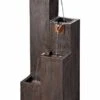 Kenroy Home 51017WDG Indoor/Outdoor Floor Fountain, 34 Inch Height, 12.25 Inch Width, 12.25 Inch Ext, Wood Grain