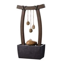 Kenroy Home 51047WDG Reflection Fountains, 21.5 Inch Height, Wood Grain Finish