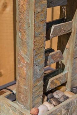 Kenroy Home Rustic Indoor Table Fountain ,19 Inch Height, 10 Inch Width, 6 Inch Ext. With Slate -Illumihome Store 41rs3Mu4w5L.01 SL500