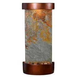 Kenroy Home 51027SLCOP Riverbed Fountains, 26" H, Slate And Copper Finish