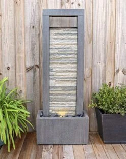 Kenroy Home 50089 Gantry Fountains, Warm Gray With Cream Slate Finish -Illumihome Store 514 l49EetL.01 SL500