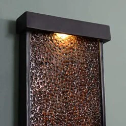 Kenroy Home Rustic Indoor/ Outdoor Table/Wall Fountain ,26 Inch Height, 11.5 Inch Width, 4 Inch Ext. With Oil Rubbed Bronze Finish And Hammered Copper -Illumihome Store 51qrtbPFKaL.01 SL500